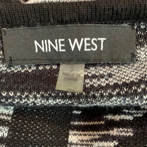 Nine West Long Sleeve Sweater Dress Womens Small Black - Picture 4 of 4